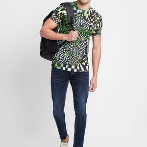 Compre Camisetas Deportivas de Poliéster Premium, Transpirables, de Secado Rápido, con Diseño de Logotipo Personalizado por Sublimación, Ajuste Holgado, para Gimnasio, Entrenamiento y Running - Product Image 2