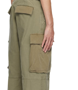 Pantalones Cargo de Cintura Alta para Hombre, de Lona de Alta Calidad, Transpirables, Ecológicos, Ligeros, 100% Algodón, Corte Holgado, con Cordón Ajustable - Product Image 5