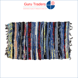 Experts in Selling Customizable Handmade Abstract Pattern Floor Chindi Door <b>Mats</b> for Indoor & Outdoor Use at Reasonable Price - Product Image 3