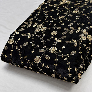 Tissu brodé SQ, tissu perlé, tissu en soie chiffon brodé, matière pour robe de soirée, textile fantaisie, vente en gros, exportation, fournisseur UE - Product Image 5