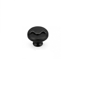 Brass Round Cabinet Knob Wavy Bar Design Traditional Style Durable Kitchen Furniture Knob - Product Image 5