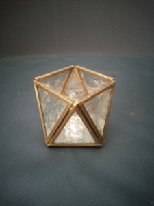 Artisan Design Square <b>Brass</b> Frame Silver Glass <b>Lantern</b> Votive Holder Handmade Home & Wedding Tabletop Decor VO55 - Product Image 3