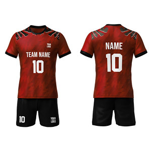 Conjunto de Uniforme de Fútbol Personalizado por Sublimación, Económico, de Alta Calidad, Unisex, para Jóvenes, Camisetas de Fútbol Retro para Niños - Product Image 1