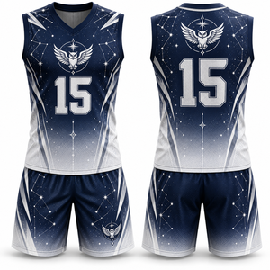 Conjunto de Uniforme de Baloncesto Recreativo: Camiseta y Pantalones Cortos con Paneles Laterales, Costuras Duraderas, Corte Cómodo, Patrón Textil para Juegos Escolares - Product Image 1