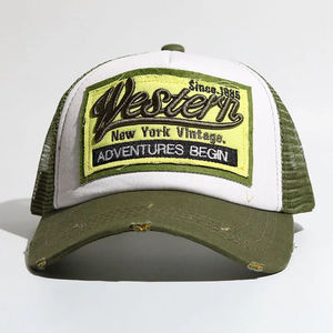 Gorras Trucker Casuales de Verano de Alta Calidad al por Mayor, con Logotipo Personalizado Bordado/Estampado, de 5 Paneles, Malla Ajustable, Lona - Product Image 2