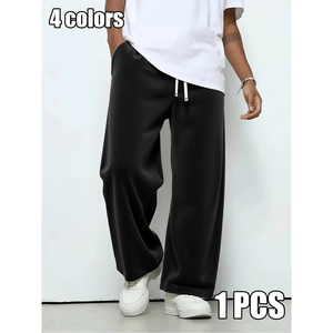 Pantalon de jogging cargo en molleton épais pour homme, multi-poches, style streetwear ample, en coton, personnalisable - Product Image 4