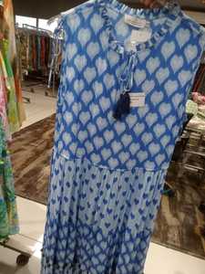 Robe Kurti sans manches en coton extensible à imprimé Ikat violet, style bohème décontracté avec franges, idéale pour l'été et les vacances, couleurs personnalisées disponibles - Product Image 4