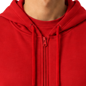 Sweat-shirt à capuche zippé pour homme de qualité supérieure, manches longues, avec cordons de serrage réglables, poches avant, pour l'entraînement physique - Product Image 6