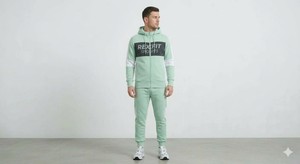 Heavyweight Men Sweat Suit Rexfit Sports Cotton Oversized Hoodie and Sweatpants Set Premium Tracksuit Men Summer Streetwear - Product Image 6