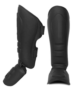 Wholesale MMA Leg Foot Guards Shin <b>Pads</b> Instep Leather Guards Kick Boxing Taekwondo <b>Foam</b> <b>Pads</b> with Protection Function - Product Image 1