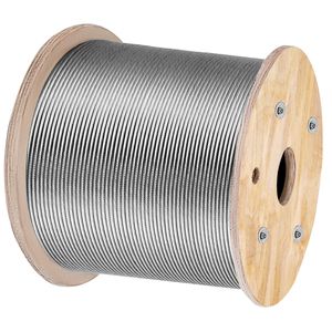 Cavo in Acciaio 1x19 da 1/8'' in Acciaio Inox 316 e 304L, 150M/500FT, per Ringhiere e Coperture - Product Image 4