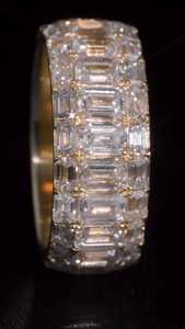 Bague de pinky personnalisée pour homme, sertie de diamants VVS cultivés en laboratoire, en argent sterling 925, bijoux hip-hop, passe le test du diamant, couleur D, bling - Product Image 6