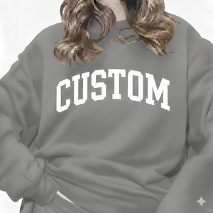 Sudadera Oversize Transpirable de Forro Polar con Cuello Alto para Mujer, Poliéster/Algodón de Secado Rápido, Hombros Caídos, Personalizable por Delante y por Detrás, para Invierno - Product Image 1