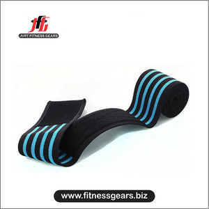 GAF Custom Cotton/Nylon Breathable Compression Elastic Heavy Duty Fitness <b>Knee</b> <b>Wraps</b> Wholesale Weightlifting Support <b>Wrap</b> High - Product Image 5