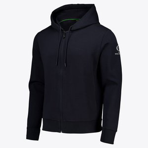 Sweat à capuche numérique uni à fermeture éclair intégrale, coupe classique, 80 % coton 20 % polyester, avec logo brodé, pour poignets et ourlet côtelés en maille, vêtements de sport de golf - Product Image 2