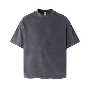 Camisetas personalizadas para hombre para marcas de streetwear al por mayor, camisetas holgadas de streetwear para hombre con camisetas negras para compradores estadounidenses - Product Image 5