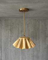 Suspension moderne en laiton à lumière unique, style Sputnik, pour plafond |   luminaire de plafond en forme de fleur |   lustre