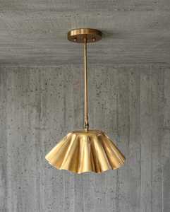 Lámpara de Techo Moderna Sputnik de Latón con Luz Individual |   luminaria de techo con diseño floral |   candelabro - Product Image 6