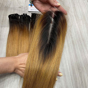 Cheveux naturels bruts, lisses comme des baguettes, en trame, double épaisseur, couleur naturelle, cheveux humains vietnamiens - Product Image 1