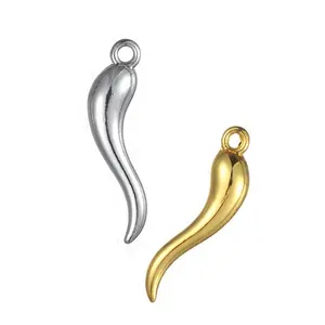 Free Shipping Alloy Italian Horn Pendant Talisman Protection Jewelry Lucky Amulet Cornicello Charms for DIY Craft Baby Pin