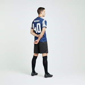 Camiseta de Fútbol de Alta Demanda en Azul Rey, de Secado Rápido, Manga Corta, con Configuración de Forro Personalizada, Acepta Nombre de Equipo OEM - Product Image 5