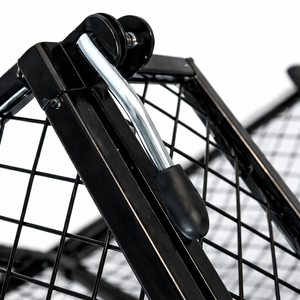 Carrito de Jardín de Malla de Acero Resistente, Capacidad de Carga de 450 kg, Plegable, Laterales Extraíbles, Neumáticos de 10 Pulgadas, Carro Utilitario Negro ODGGAD008 - Product Image 3