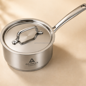 Premium Mirror Finish Sauce <b>Pan</b> Stainless Steel Heavy Gauge Export Grade Construction - Product Image 3