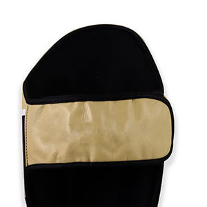 Meilleur prix, protège-tibias de boxe en cuir imperméable de haute qualité, couleur et logo personnalisés, ajustement universel, professionnel - Product Image 6