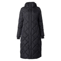 Manteau long matelassé pour femme, très tendance, style vintage, en nylon, imperméable, avec capuche, coupe oversize.