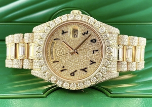 Reloj de Moissanita de Lujo de Alta Calidad, Reloj Personalizado con Incrustaciones de Diamantes para Regalo, Venta al por Mayor de Fábrica, Relojes Mecánicos con Incrustaciones de Diamantes Estilo Hip Hop - Product Image 2
