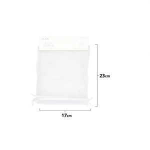 Sacchetti regalo in organza 17x23 cm bianchi 3 pezzi per regali di nozze - Product Image 1