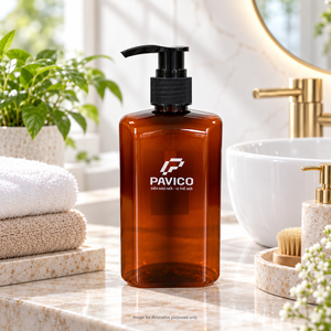 Square PET Material Shampoo <b>Bottle</b> Lotion Pump <b>Dispenser</b> Rounded Corner Silk Screen Printing Personal Care Cosmetic Packaging - Product Image 6
