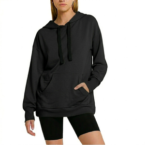 Sudadera con Capucha Ligera de Tela Suave para Mujer al Mejor Precio al por Mayor, MOQ Bajo, Ropa de Invierno, Estilo Urbano - Product Image 1