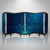 P2.5 GOB Table de DJ portable pliable avec écran vidéo LED, mur d'affichage vidéo, cabine DJ pliable pour discothèque, scène, club de musique, événements