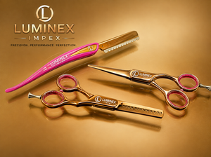 Ciseaux droits pour gauchers NYBL-55 de 5,5 pouces, JAPON, acier 440C, tranchants, dureté 58-59HRC, manche en acier inoxydable, ciseaux de barbier, cheveux, 28 - Product Image 5