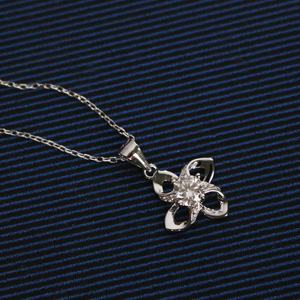 Nouveau collier fin en argent sterling 925 avec pendentif nœud en diamant moissanite GRA avec certificat, bijoux pour femmes, bijoux Destiny - Product Image 5