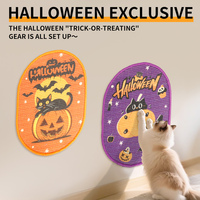 Griffoir mural sécurisé en sisal pour chats d'intérieur, motif citrouille orange d'Halloween, 13,7x18,8 pouces, toutes saisons