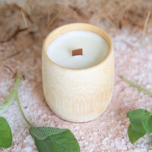 Accessoire de parfum d'ambiance pour la maison, bougies d'aromathérapie naturelles, prix le plus bas, bougie dans un pot en bambou à vendre - Product Image 4