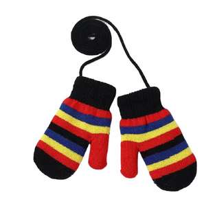 Mitaines de sport d'hiver 2-6 ans – Adorables pour garçons et filles – Rayures tendance – Acrylique/Coton – Ski, extérieur, chaleur, décontracté, quotidien, cyclisme, fête, chic - Product Image 5