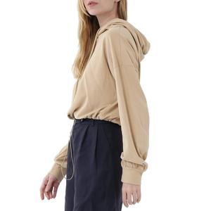 Sweat à capuche contemporain pour femme, tissu de qualité supérieure, logo personnalisé, fabrication OEM ODM, fournisseur en gros - Product Image 3