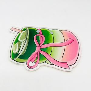 Plaques à cils Matcha durables, marque privée, en forme de cœur, pour extensions de cils, palette en acrylique magnétique - Product Image 3