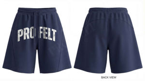 Shorts de survêtement amples et décontractés en coton 100% de haute qualité, style vintage, séchage rapide, respirants, avec logo imprimé DTG - Product Image 3