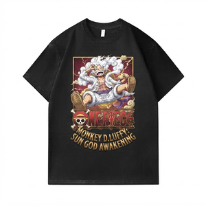 <span class=keywords><strong>T</strong></span>-Shirt con Grafiche <span class=keywords><strong>Anime</strong></span> Personalizzate di Alta Qualità, 100% Cotone - Product Image 5