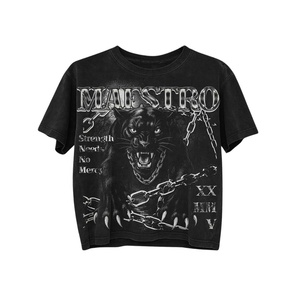 T-shirt oversize à col rond pour homme, t-shirts graphiques délavés au soleil, vêtements pour hommes, OEM ODM, design vierge, personnalisé - Product Image 2