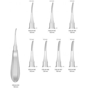 Elevador de Raíces Curvo Profesional de 150 mm, Elevador Dental para Extracción de Dientes, Instrumento de Cirugía Oral de Acero Inoxidable Alemán - Product Image 5