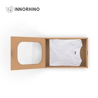 Boutique T-Shirt Clothes Emballage cadeau Boîte transparente pliée Design pour robe