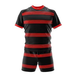 Nouvelle arrivée, vêtements de sport pour hommes, uniforme de rugby, tissu polyester personnalisé, séchage rapide, anti-décoloration, taille adulte, vêtements d'équipe - Product Image 1