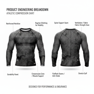 T-shirt de compression à manches longues pour Jiu Jitsu No-Gi, Rashguard d'entraînement de fitness, séchage rapide, extensible, hautement élastique - Product Image 2