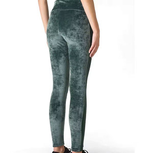 Leggings de sport taille haute Econex pour femme, soutien abdominal, réfléchissants, sans coutures, élastiques, avec poches, confort tout au long de la journée, longueur intégrale - Product Image 2