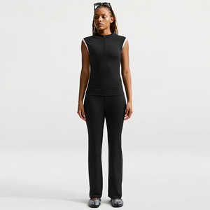 Novedad de Primavera-Verano para Mujer Europea y Americana: Blusa Casual Holgada de Algodón sin Cuello, Color Liso - Product Image 6